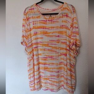 Jason Wu sz 3X  Pink, Orange and White Summer Top
